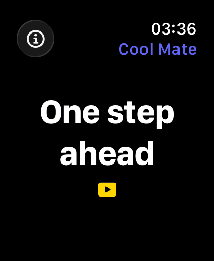 A challenge on Apple Watch